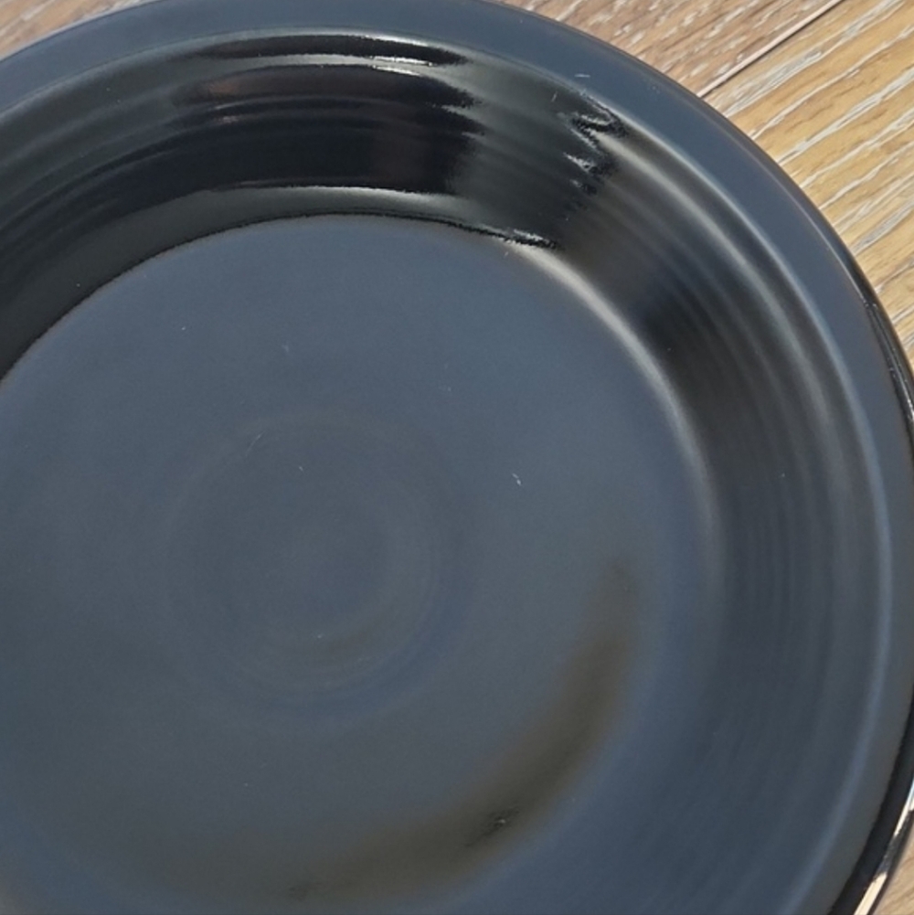 NWOT RETIRED Fiesta Black Salad Plate 7.25 in Fiestaware - Picture 6 of 10